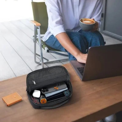 powerology nirvano 5-in-1 power travel kit _ black
